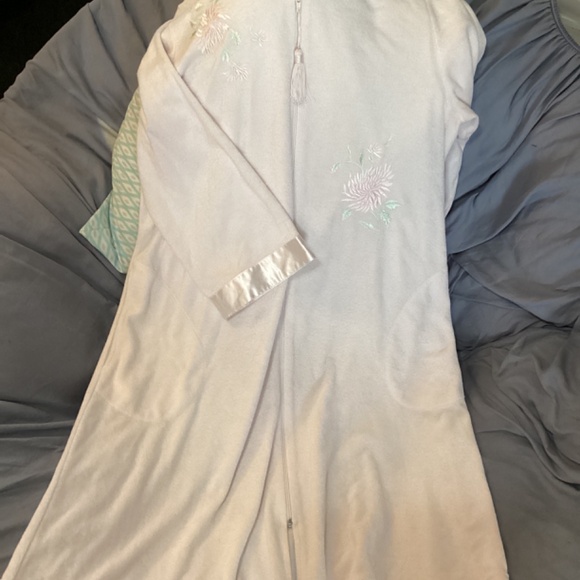 Vintage Collette by miss Elaine zip up terry nightgown - Picture 2 of 6